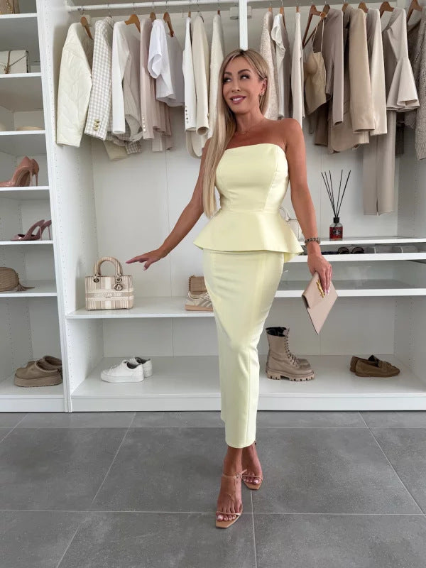 Spring Women's Clothes Sheath Off-shoulder Suit Women