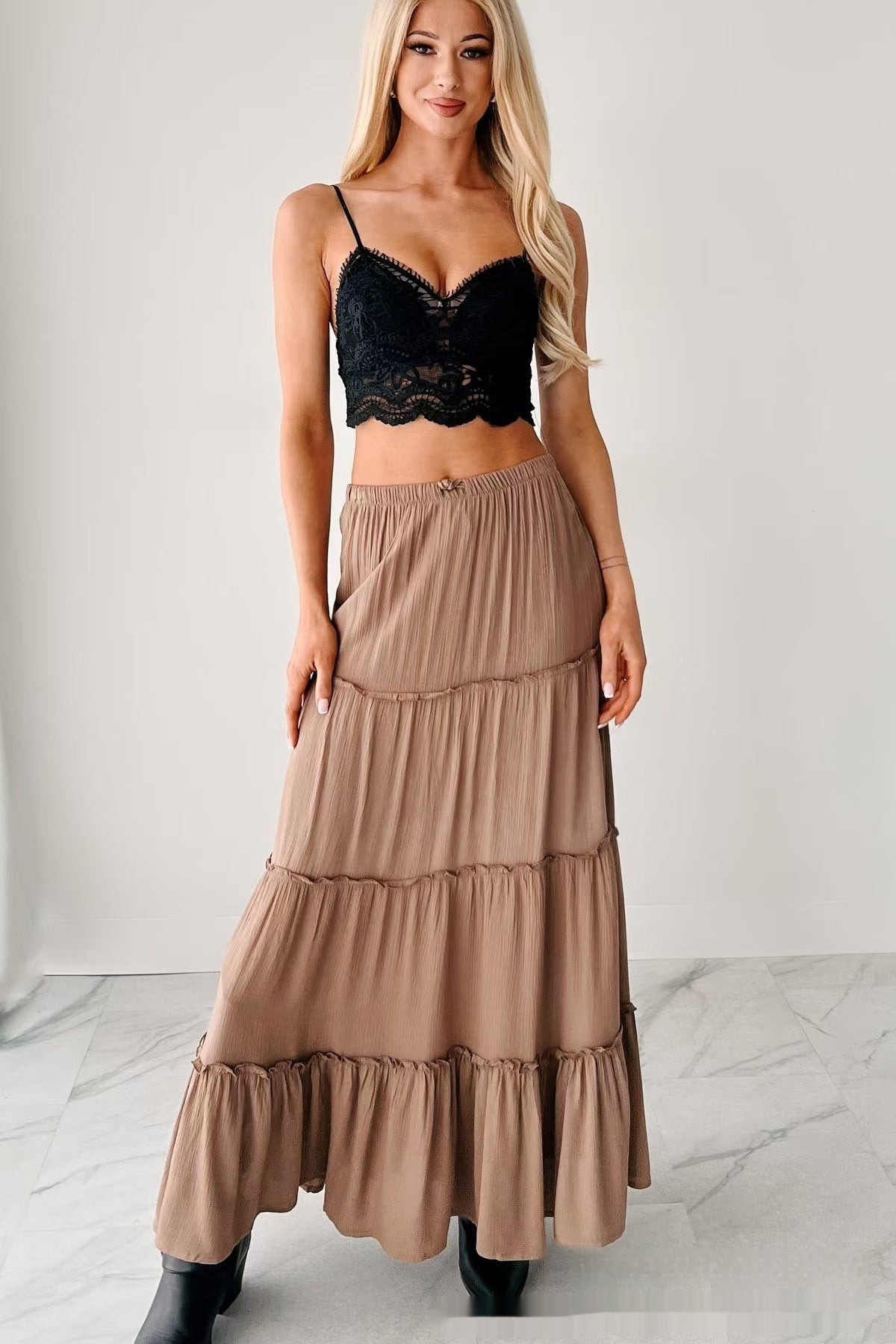 Stitching Casual Women's Clothing Cake Dress