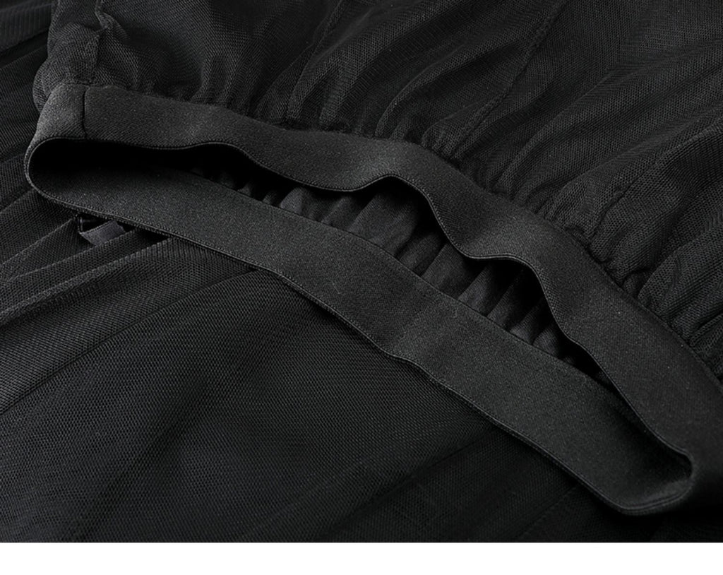 Women's Bow Mesh Skirt Mid-length