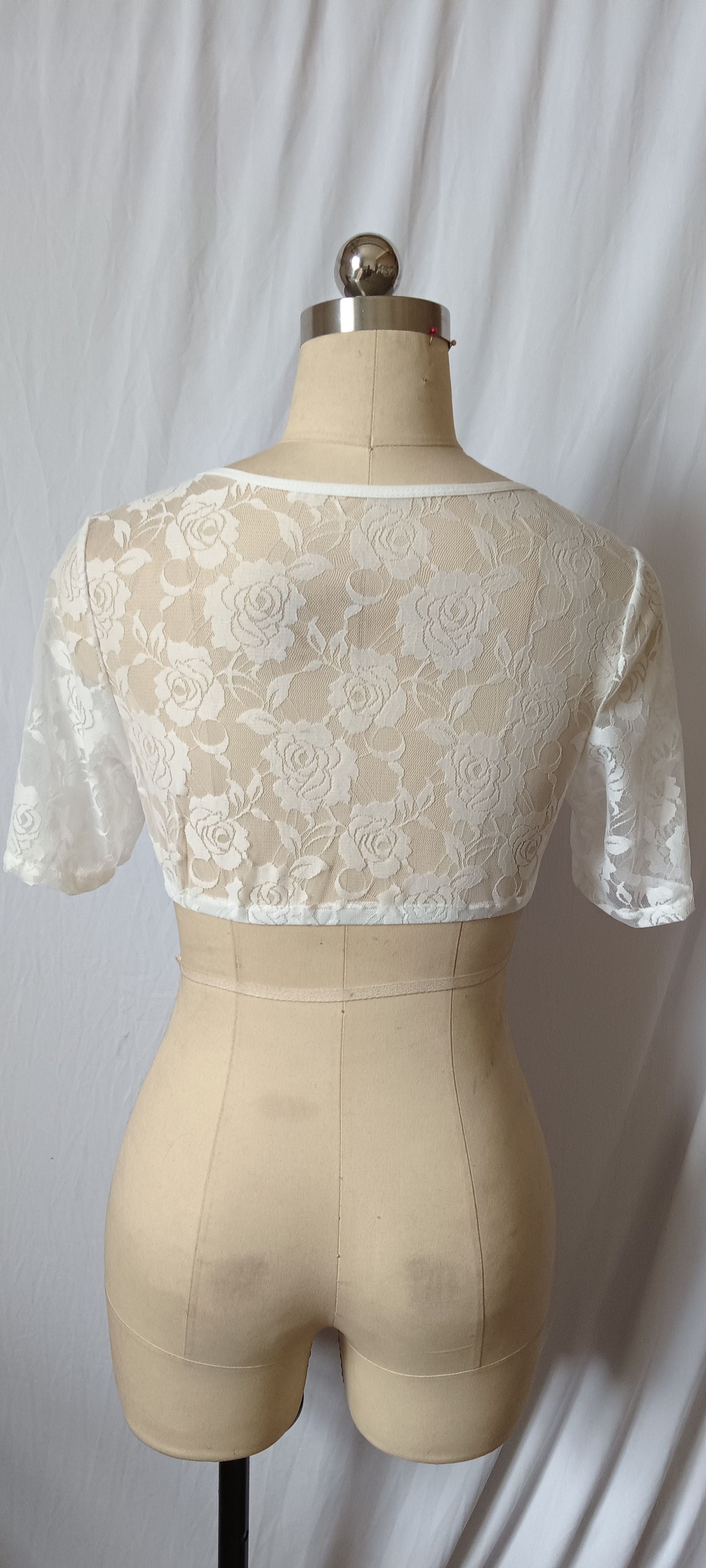 Women's Fashion Lace Stitching Small Shirt Top