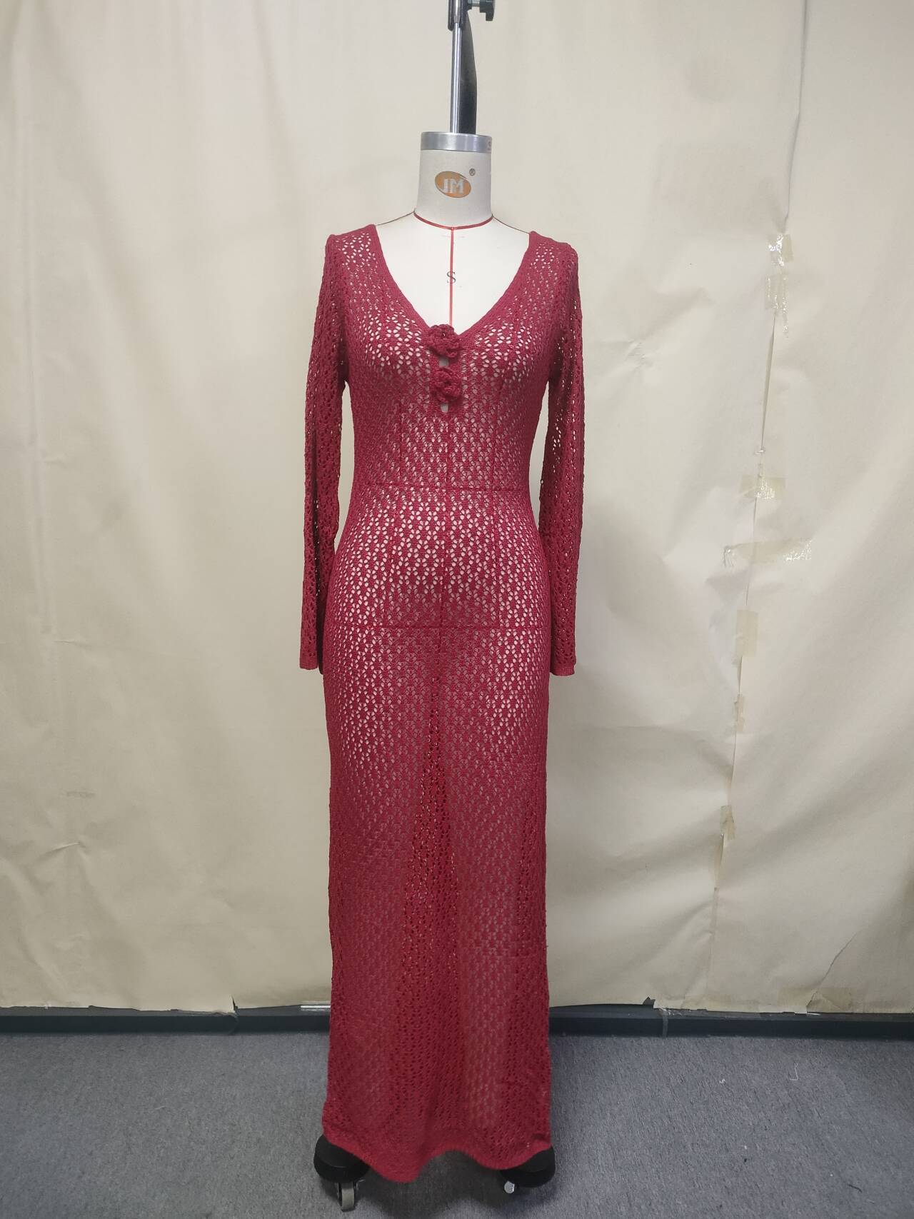 Women's Knitted Floating Flower Beach