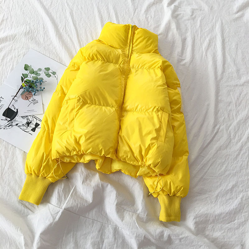 Loose Stand-up Collar Thick Padded Clothes Women