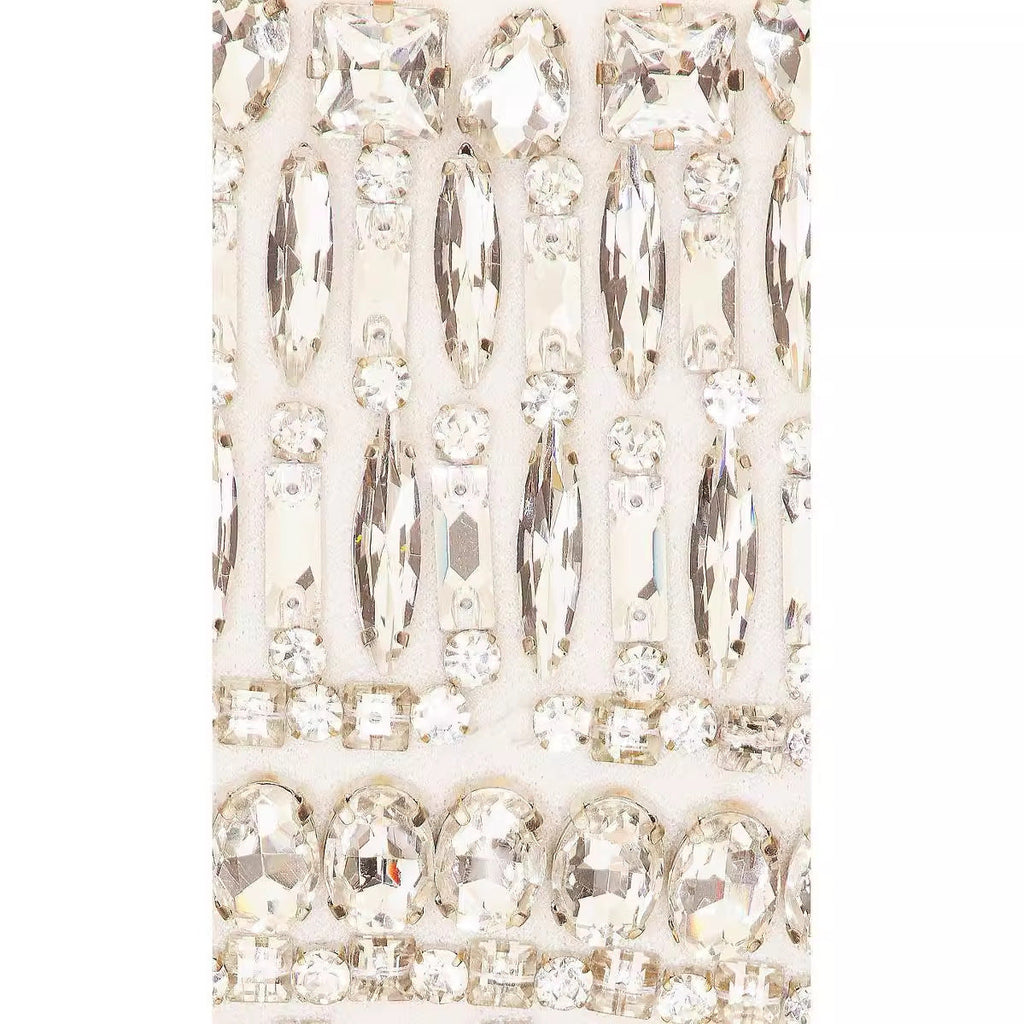 White Diamond Tube Top Bandage Dress Evening Dress