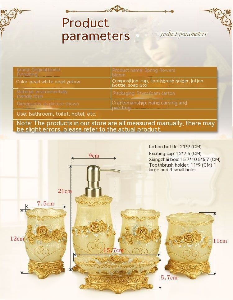 Royal Style Bathroom 6-piece Set Bathroom Suit