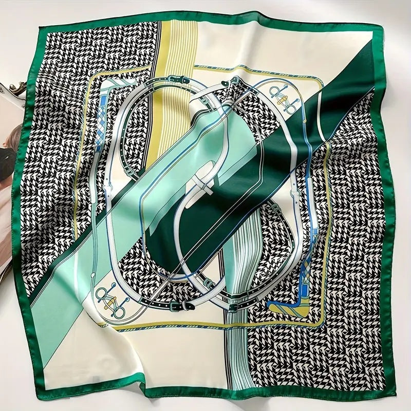 Silk Scarf Square Scarf High Sense Korean Style Fashion All-matching