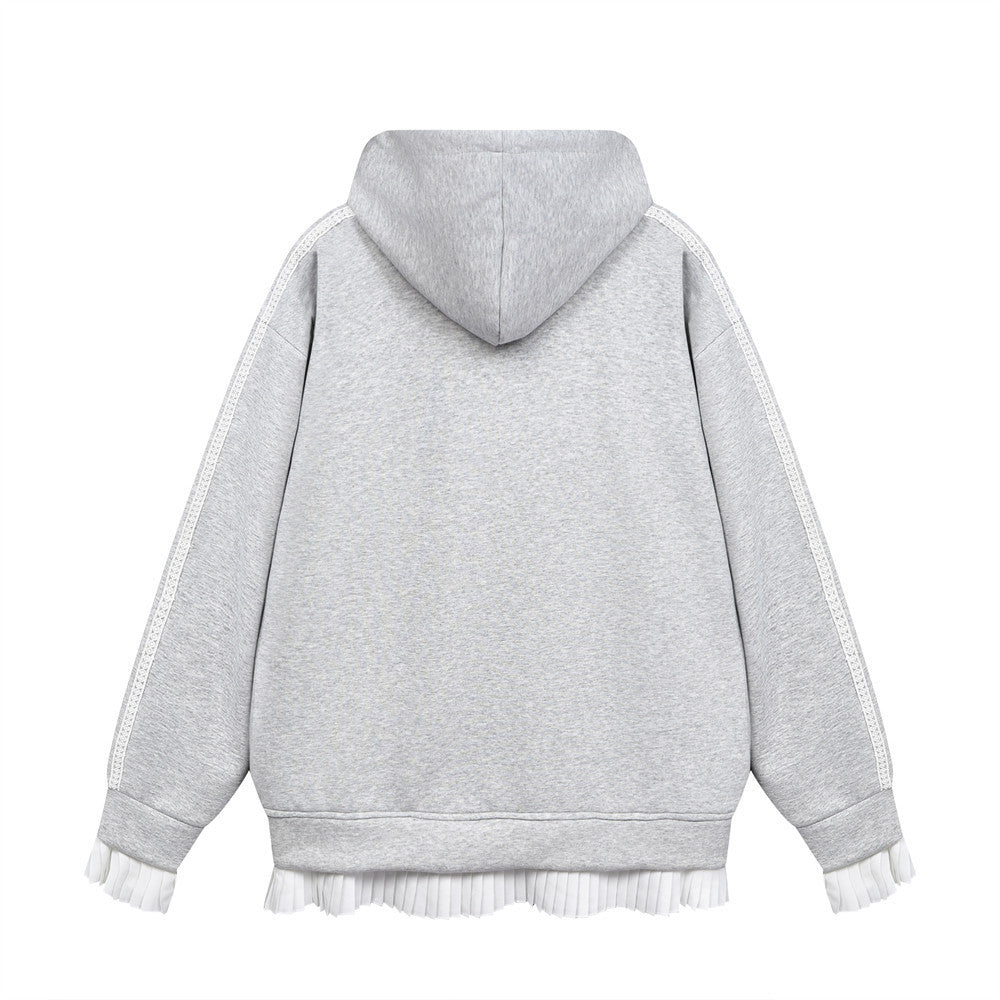 Lace-up Lace Bow Baggy Coat Women's Spring And Autumn