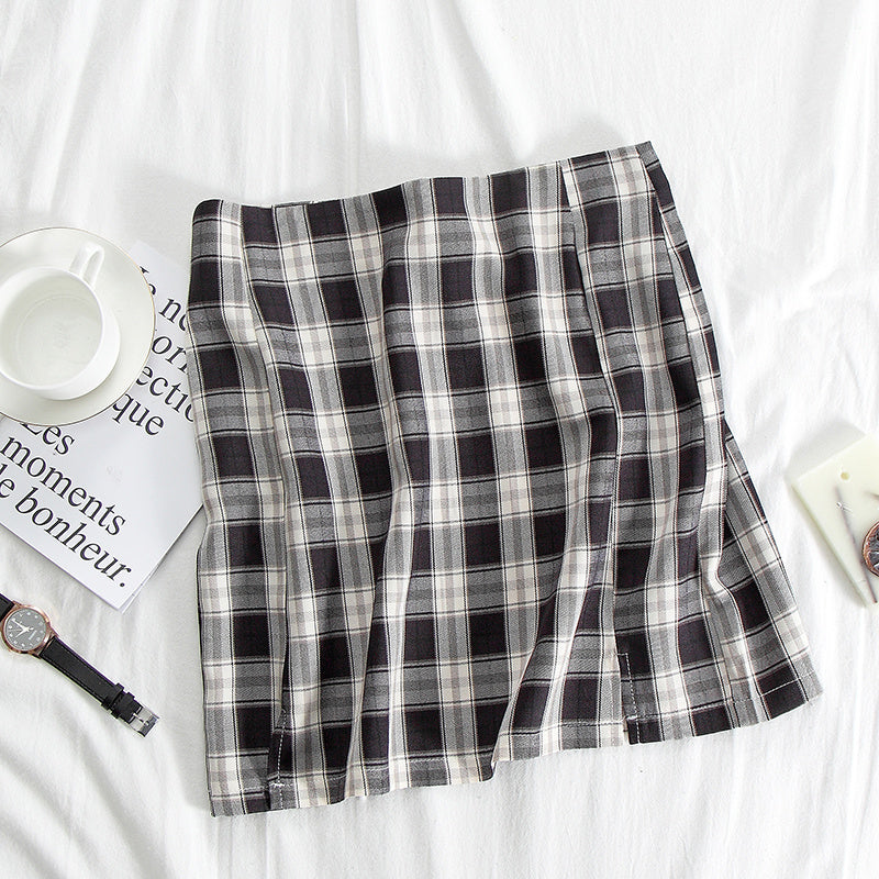 Skirt high waist bag hip skirt