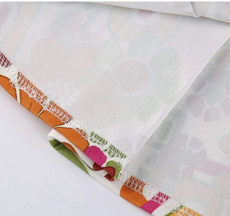 Retro Paisley Print Y2K Mini Skirts Women Sexy Cute Straight Split Green Skirt