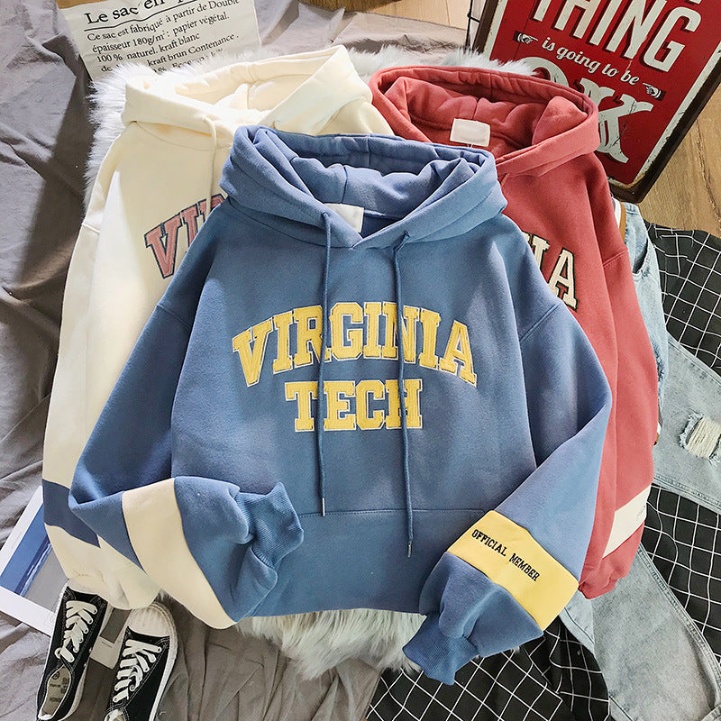 Hooded Sweater Women Thick Fleece Pullover