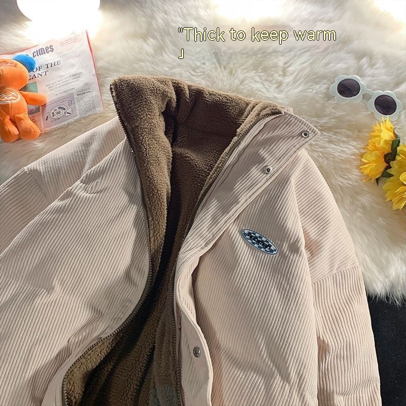 Winter Plus Ultra-thin Student Double-sided Coat Lambswool Clothes For Women