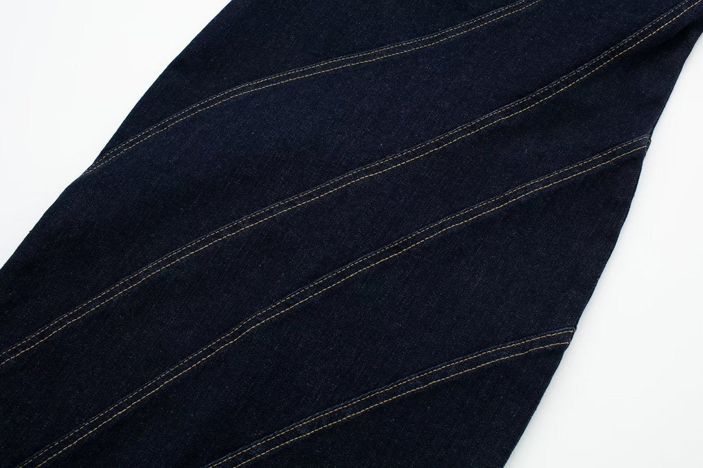 Tube Top Denim Dress Women