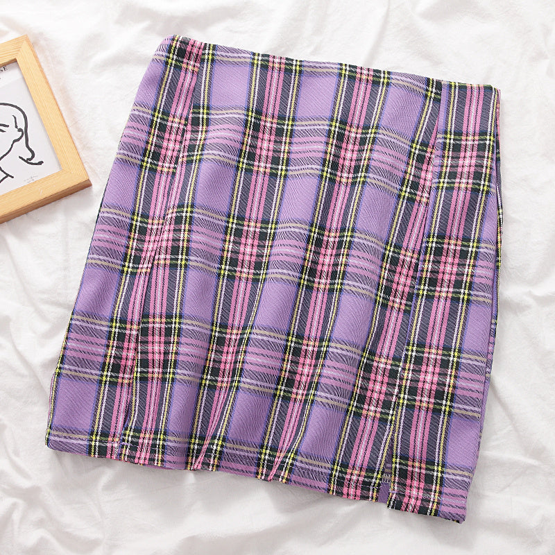 Skirt high waist bag hip skirt