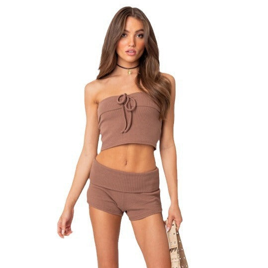 Camisole Super Short Shorts Two-piece Set
