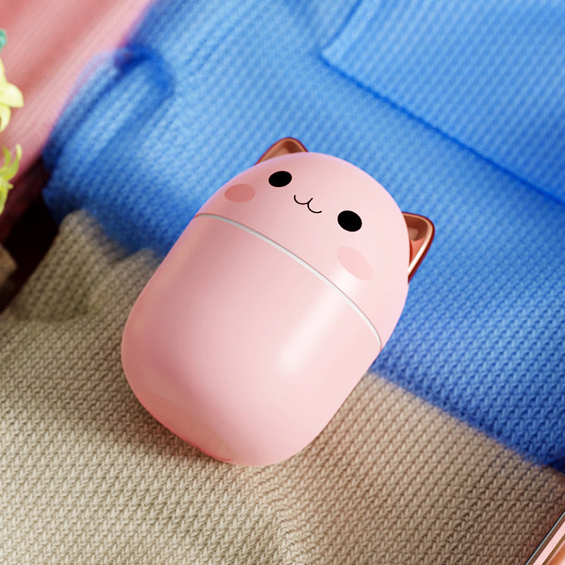Cute Cat Air Humidifier Ultra-Silent USB Office Household Bedroom Car Aromatherapy Air Purifier With Led Cool Mist Spray
