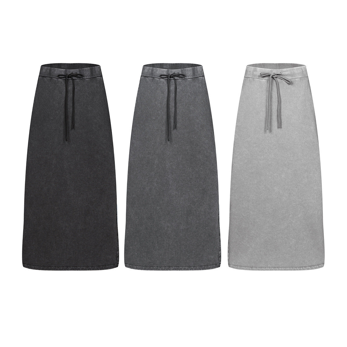 Women A- Line High Waist Cover Slimming And Straight Loose Skirt