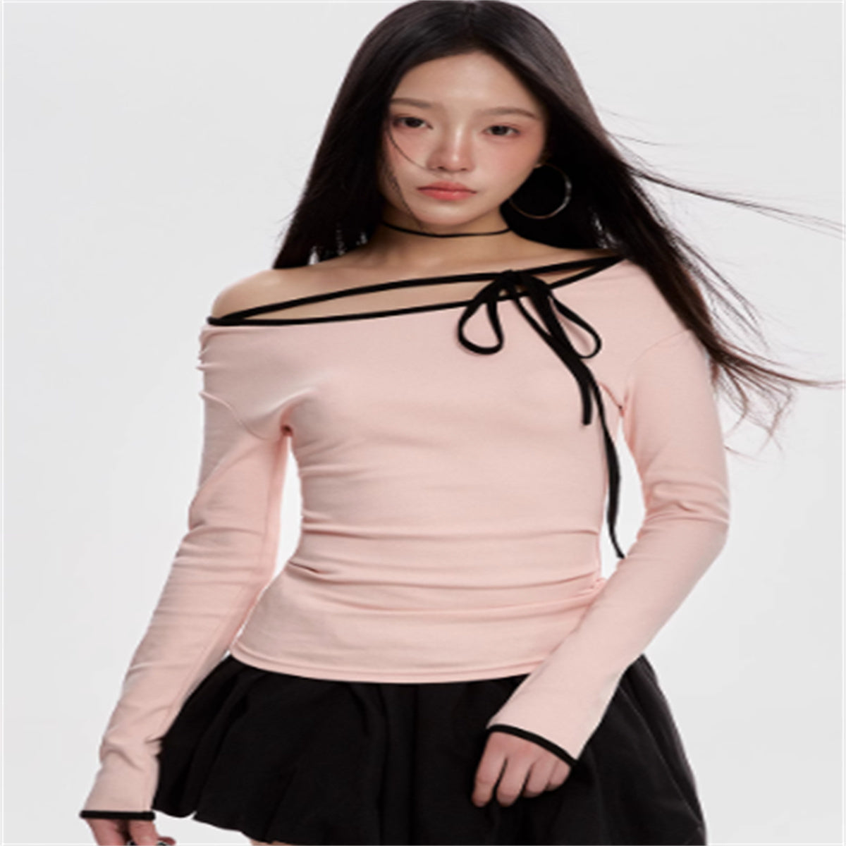 Slim Fit And Versatile Sweet And Cool Hot Girl Short Top