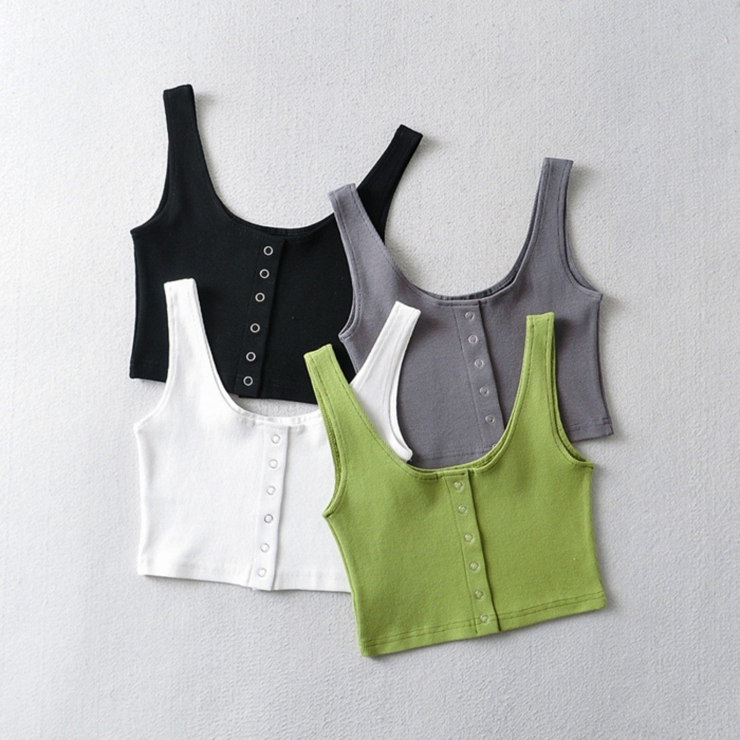 Threaded Elastic Vest Women's Top