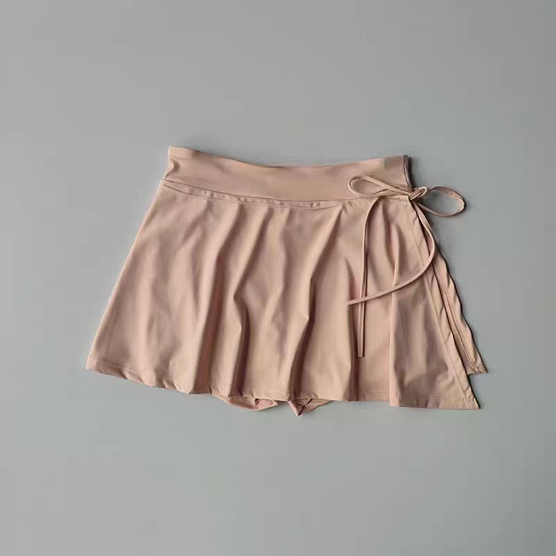 Women's Fashion Sports Side Slit Lace-up Culottes