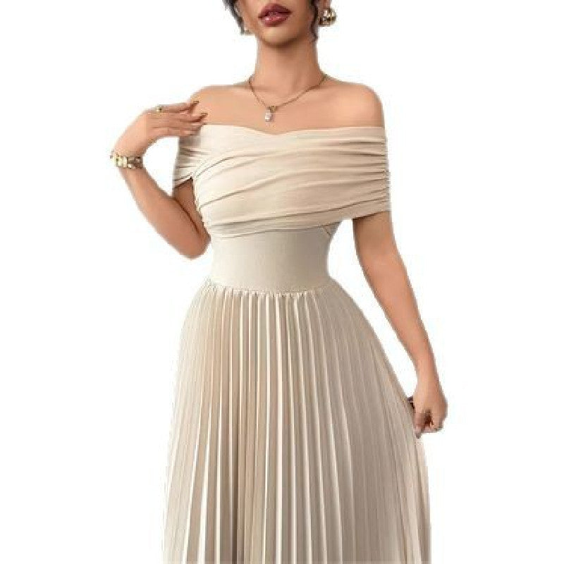Women's Fashion Pleated French Dress