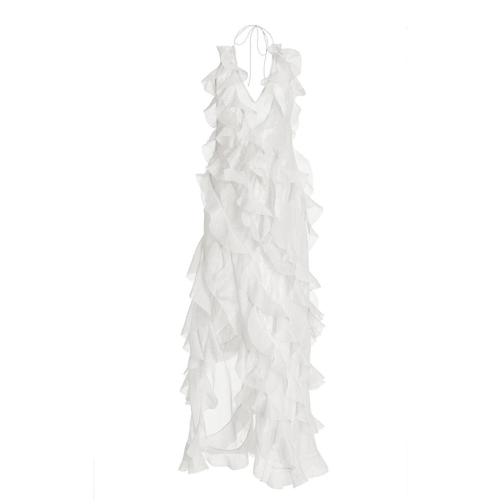 Women's Dress Deep V Transparent Sling