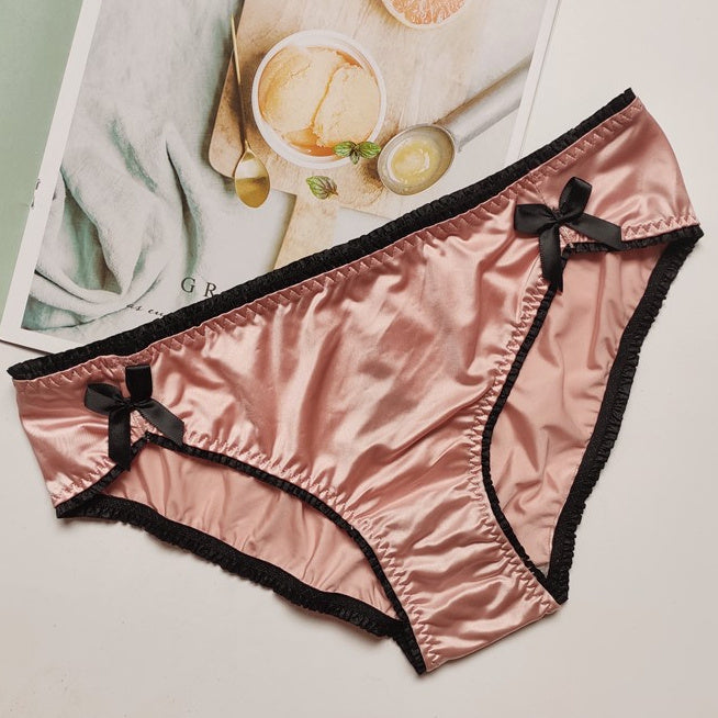 Women's Triangle Low Waist Bow Cute Panties