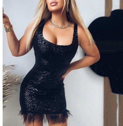 Dress Sling Sequin Tassels