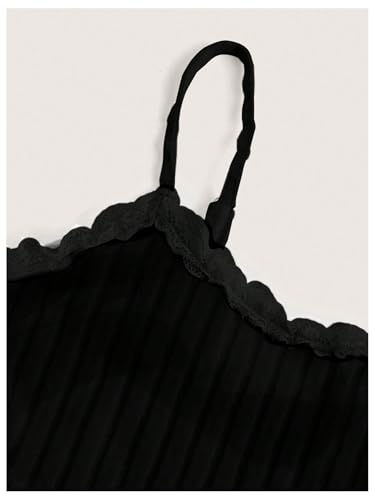 Women's 2 Piece Outfit Ribbed Knit Cute Camisole and Mini Shorts Set