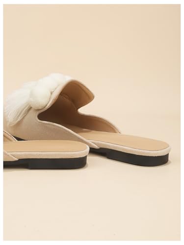 Women's Dress Shoes Slip On Flats Comfortable Pointed Toe Mules Dressy Casual Loafers Shoes