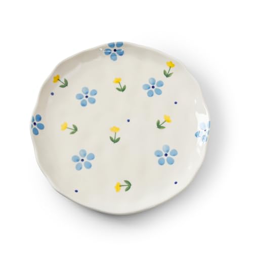 Ceramic Dinner Plates, 8" Modern Rustic Appetizer Plate