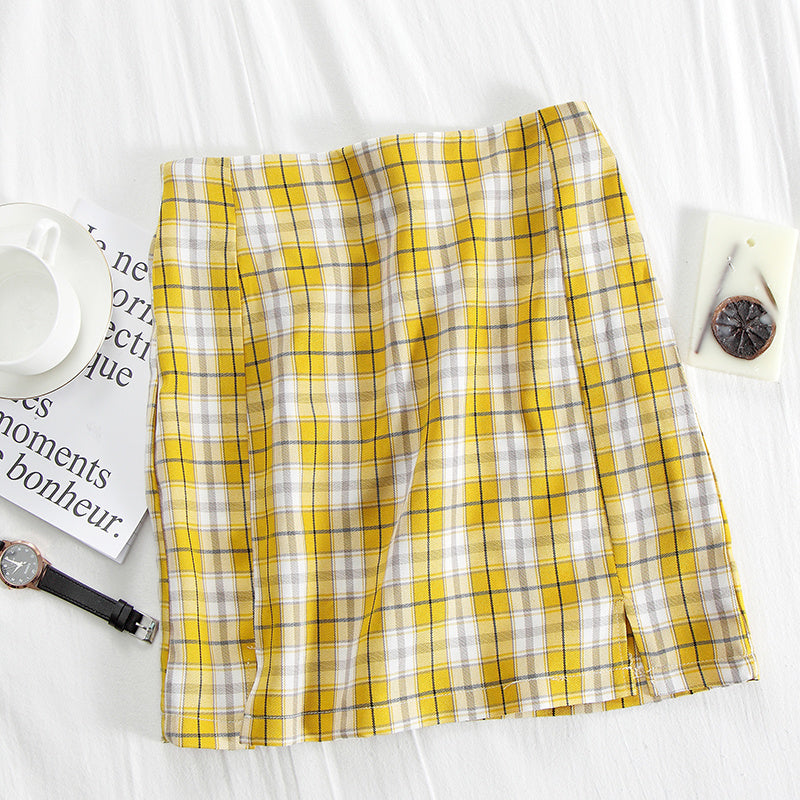 Skirt high waist bag hip skirt