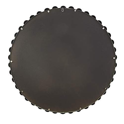 Metal Spherical Frame Round Mirror 36" Diameter