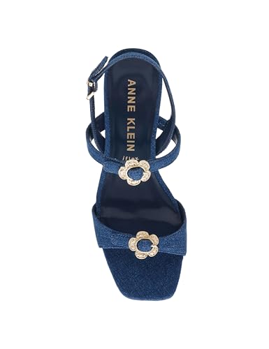 Women's Floral Buckle Heeled Sandal