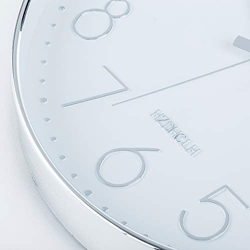 Wall Clocks Battery Operated - 12 inch Silent Non Ticking Modern