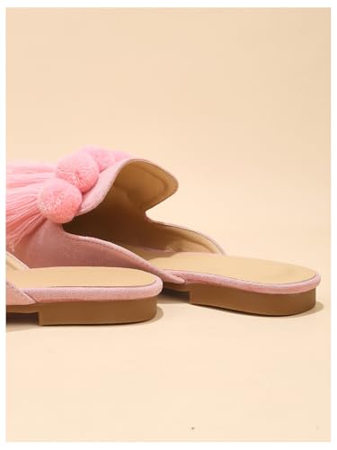 Women's Dress Shoes Slip On Flats Comfortable Pointed Toe Mules Dressy Casual Loafers Shoes