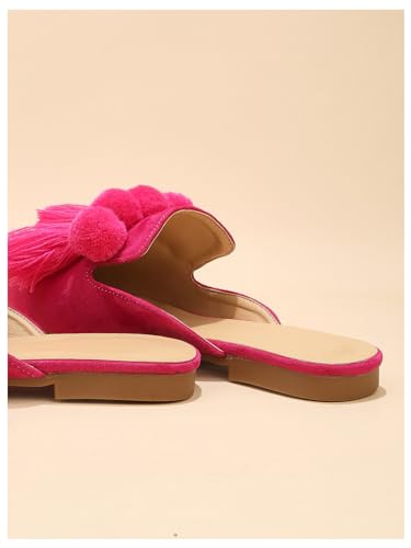 Women's Dress Shoes Slip On Flats Comfortable Pointed Toe Mules Dressy Casual Loafers Shoes