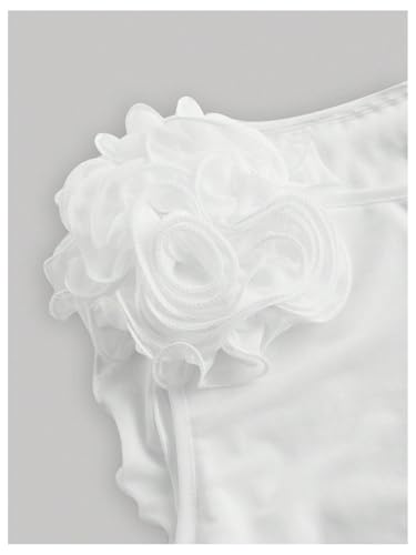 Women's Sleeveless Floral Appliques Bodycon Mesh Irregular Ruffle Hem Dress