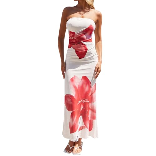 Women Sexy Floral Bodycon Maxi Dress Elegant Dress Sleeveless Summer Long Dress Cocktail Party Dress