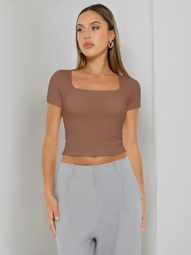 Women Double Lined Crop Tops