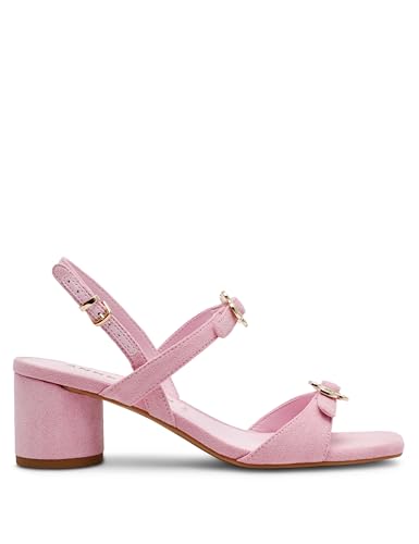 Women's Floral Buckle Heeled Sandal