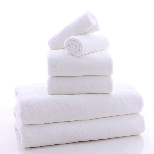 Ultra Soft Towel Set - Quick Drying - 2 Bath Towels 2 Hand Towels 2 Washcloths - Microfiber Coral Velvet Highly Absorbent Towel (6 Pcs)