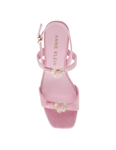 Women's Floral Buckle Heeled Sandal