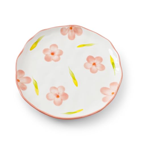 Ceramic Dinner Plates, 8" Modern Rustic Appetizer Plate