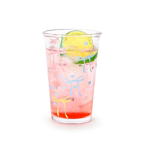 Colorful Bow Aesthetic Glassware Cups