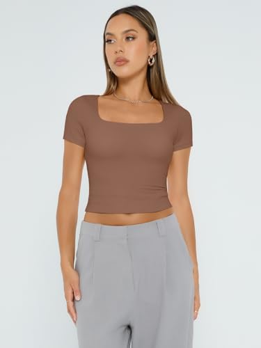 Women Double Lined Crop Tops