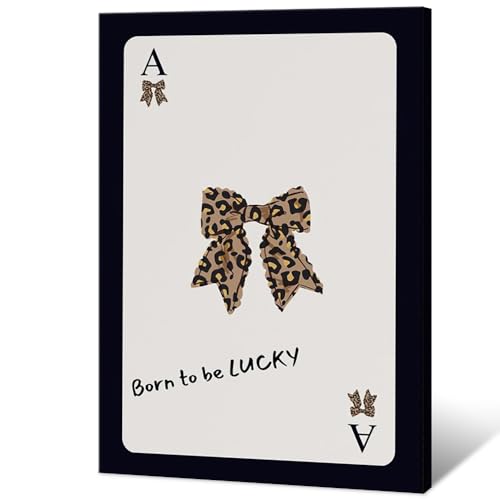 Vintage Leopard Wall Art Red Poster Fashion Cheetah Decor