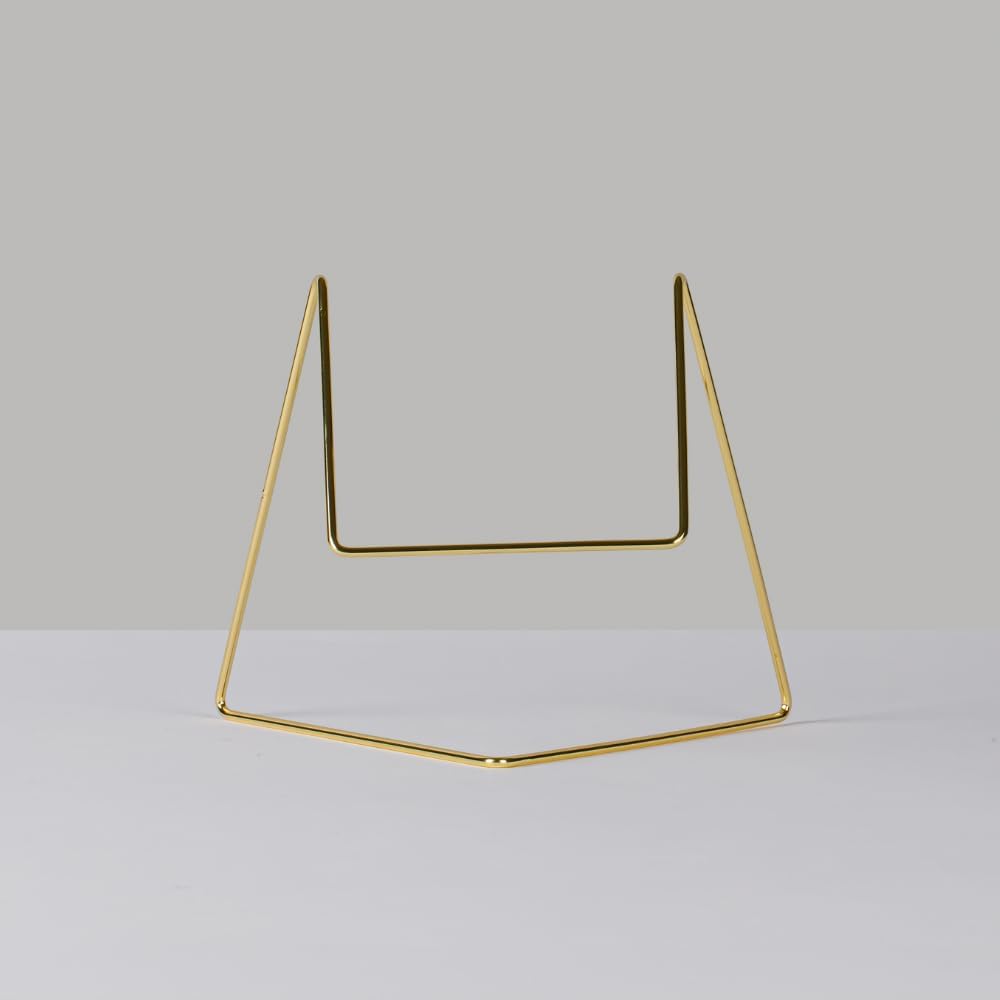 Mirror Stand â€?Brass-Coated Wire Holder for Angle Adjustment, Designed V Non-Reversing Mirror