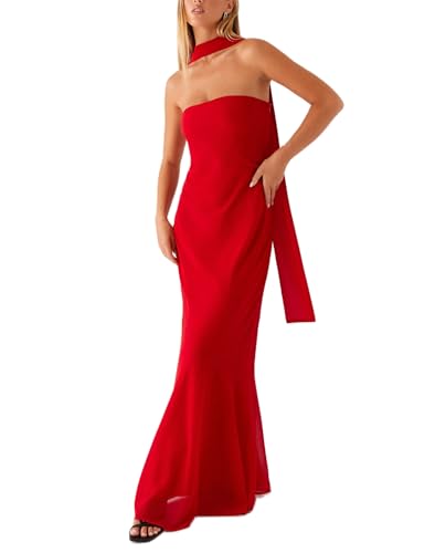 Women Y2k Floral Strapless Dress Sexy Backless Tube Maxi Dress Sleeveless Mesh Bodycon Long Dress