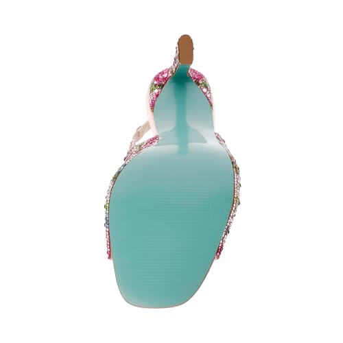 Rhinestone Betsey Johnson Women's Mina Heeled Sandal