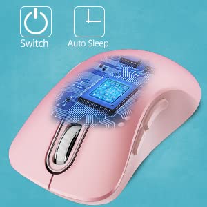 Portable Computer Wireless Mouse for Laptop, PC, Desktop, MacBook, 5 Buttons