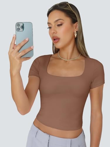 Women Double Lined Crop Tops